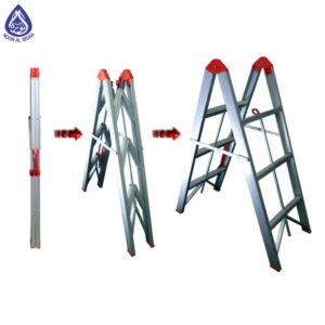 aluminium ladder folding type - noor al ibdaa